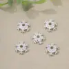 Oro de 18K incrustado con circonita copo de nieve toroide DIY pulsera collar colgante accesorios materiales hechos a mano en stock al por mayor