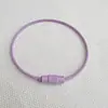 Anillos de Alambre de Acero Pintado de Colores Cuerda de Alambre de Acero Inoxidable Color Caramelo Llaveros Llaveros Accesorios para Joyería DIY