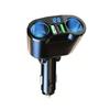 Carregador de carro de 120 W, um em três, carregamento flash USB, plugue de conversão para acendedor de cigarros duplo, carregamento super rápido para celular e carro