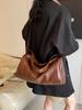 Bolso Almohada Retro de Gran Capacidad Transfronterizo para Mujer 2024 Nueva Moda Simple Hombro Axila Bolso Bandolera para Viaje