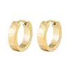Pendientes de Acero Inoxidable de Moda Estilo Coreano con Textura de Hielo Triturado y Patrón de la Gran Muralla, Diseño Único, Accesorio Unisex