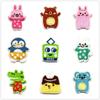 Lindas pegatinas de tela bordadas de animales de dibujos animados, accesorios para ropa, parches de animales, pegatinas, insignia bordada a máquina, pegatinas bordadas de muñecas