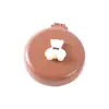 Espejo de Oso Lindo Espejo Mini Portátil Peine de Cojín de Aire Plegable para Niñas Peine con Bolsa de Aire Peine Masajeador