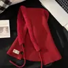 Gorro para Mujer, Invierno Año Nuevo Rojo Cálido de Lana con Borla Lindo Protección para Orejas, Gorro Bufanda Cálido para Cuello, Gorro Integrado de Pullover