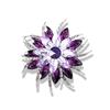 Broche retro de diamantes de imitación de cristal europeo y americano, versión coreana de explosiones, aleación, cristal, ramillete de flores, accesorios de ramillete, fabricantes