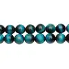 Jingdian Jewelry Piedra Ojo de Tigre Cuentas Sueltas Accesorios para Joyería Pulsera de Cuentas de Piedra Ojo de Tigre Colorida DIY Productos Semi-Terminados