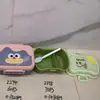Al por mayor nueva caja de almuerzo creativa para estudiantes con tarjetas, linda caja de almuerzo con compartimentos, caja de almuerzo portátil para estudiantes