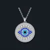 Colgante Ojo del Diablo de Ojos Azules Más Vendido Transfronterizo Collar Retro Joyería para Mujer Versátil Moda Estilo Retro