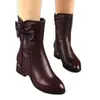 Botas estilo Martin para mujer, nueva colección otoño/invierno 2026, botas de media caña con tacón grueso estilo británico, botas de moda versátiles, forradas de felpa para mayor calidez