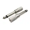 Adaptador de metal niquelado de 6.5 a 3.5 hembra mono pequeño a grande enchufe de audio para micrófono, audífono, mezclador