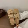 Zapatos Planos Retro con Flores para Mujer 2026 Nuevo Estilo Verano-Otoño Aumentadores de Altura con Tira Cruzada Mary Jane Slip-On Zapatos Suaves de Noche