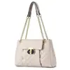 Bolso Bandolera con Cadena de Moda y Piel Suave con Volantes, Nuevo Bolso de Hombro Bordado 2024, Moda Transfronteriza, Venta al por Mayor, Bolso para Mujer