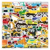 50 pegatinas de coche de dibujos animados para diario, decorativas para equipaje, funda de teléfono, cuaderno, impermeables, pegatinas para niños, venta al por mayor