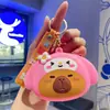 Monedero de Dibujos Animados Kuromi Porta Tarjetas Cinnamoroll Almacenamiento Billetera Pequeña Colgante para Llavero Venta al por Mayor Serie de Colores Macaron