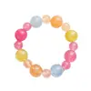 Conjunto de Pulseira e Colar com Design em Pedra de Quartzo Colorida Macaron de Alta Qualidade