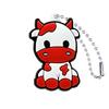 Llavero Colgante de Gato de Dibujos Animados de Goma Suave de PVC Transfronterizo en Stock, Accesorio Colgante de Cadena de Cuentas de Animales Lindos para Mochilas y Botellas de Agua