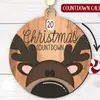 Decoração de Natal Personalizada Transfronteiriça Atividade de Contagem Regressiva de Madeira Enfeites de Árvore de Natal Presentes de Natal Artesanato em Madeira