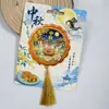 Série Festival do Meio Outono: Ímãs de geladeira em liga de zinco com a lua, Chang'e e o coelho lunar, em estilo chinês, perfeitos como um presente criativo para viagens e o Festival do Meio Outono