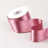 Cinta de terciopelo con purpurina metálica brillante de una cara, tamaño 10, flor, accesorios para empaque de cajas de regalo, cinta de lazo DIY