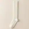 Calcetines de lana para pantorrilla de mujer, cálidos y engrosados con forro polar, calcetines largos de tubo alto, calcetines largos de invierno de doble punto, hasta la rodilla, antideslizantes