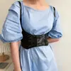 Cinturón de chaleco punk negro europeo y americano, personalidad femenina, correa versátil con camisa, camiseta, cierre de cintura elástico, Caliente
