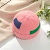 Gorro de Lana Tejido de Algodón Puro Europeo y Americano para Mujer Invierno Cálido Jacquard Rosa Exterior Anti-Frío Gorro Fábrica Personalizada para Hombres