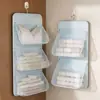 Organizador de almacenamiento de ropa interior para dormitorio, bolsa de almacenamiento de ropa interior, bolsa colgante, red de almacenamiento con cremallera para sujetadores y calcetines en el armario