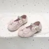 Zapatos de Princesa de Dibujos Animados para Niñas 2026 Otoño Nuevos Zapatos de Cuero para Niños Zapatos de Lentejuelas y Cristal para Actuación de Niñas Pequeñas 6283