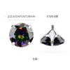 Accesorios para Piercing Binkes Aleación de Titanio F136 Circonita 5A Rosca Externa Cabezal Tornillo para Oreja, Labio, Ombligo Brocas de Repuesto