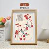 Atacado do Fabricante Estilo Simples Escandinavo Porta-Retrato de Mesa 7 polegadas 10 polegadas Madeira Maciça Ornamentos Vazados Molduras para Caligrafia