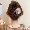 Pinza de pelo elegante para mujer, pinza de torsión de alta gama para la parte posterior de la cabeza, pasador floral, accesorio para el cabello, pinza de pico de pato