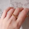 Anillo de circonita perla de amor antiguo medio para mujer que no se desvanece nicho alta lujo personalidad comodín nuevo al por mayor