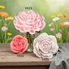 Vela Perfumada de Flor de Rosa y Loto Molde de Silicona de Yeso Molde para Pastel de Chocolate de Flor DIY