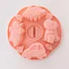 7 Incluso molde de silicona para pastel de dibujos animados, pastel de arroz al vapor, pastel, olla para leche de bebé, molde pequeño para pastel de arroz, molde para alimentos complementarios