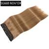 Pieza de extensión de cabello europea y americana, peluca de cinco clips, pieza de peluca de cabello largo liso, pieza de extensión de cabello de peluca sin costuras, peluca de Xuchang