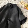 Camisa de Manga Corta de Seda de Hielo Plisada para Hombre en Verano, Delgada, Fresca, Moderna, Diseño Atractivo, Chaqueta Camisa Casual para Hombre, Moderna
