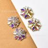 Hebilla de Diamante de Cristal de 2.8 cm al por Mayor Hebilla de Diamante de Cristal Marqués Colorida Botón de Moda para Abrigo de Mujer, Vestido de Novia, Chal