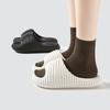 Sandalias Bonitas de Suela Gruesa de Verano Famosas en Internet Moda al Aire Libre Chanclas Deslizables para Hombres y Mujeres Pantuflas de Casa