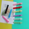 Estilo ins pasador de color caramelo pasador de palabra clip lateral geométrico clip para flequillo clip de pico de pato tocado esmerilado accesorios para el cabello al por mayor