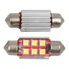3030 6LED 31 36 39 41mm luz LED de lectura para coche Luz de matrícula de doble punta