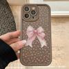 Moño Floral Rosa Adecuado para Carcasa de Teléfono Apple Iphone11/12/13Pro/14/15/16Promax