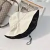Sombrero de Sol de Goma Negra para Mujer, Verano Delgado, Protector Solar, Sombrero de Sol, Cubre Rostro, Ala Ancha Grande, Plegable, Sombrero de Pescador