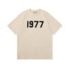 Primavera/Verano 2023 American Essentials Camiseta de Marca de Moda Pesada Street FOG Algodón Puro Manga Corta para Hombre Estilo High Street