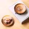 [Exclusivo Plus] Posavasos de Madera Maciza Almohadilla Aislante Escandinava Posavasos para Té Posavasos de Madera en Espiral Redondo Creativo