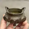 Incensário Antigo de Lótus com Três Pés, Itens Diversos Antigos Vintage, Incensário de Liga de Cobre da Dinastia Ming Xuande, Ornamento de Artesanato