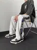 Novas Calças Esportivas Masculinas para Primavera, Verão e Outono, Calças de Moletom Wide-Leg, Calças Retas Casuais Soltas, Simples, Modernas, Estilo Chinês
