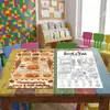 Compra direta transfronteiriça de 10 folhas/pacote de pôsteres para colorir com tema de Ação de Graças, livros de desenho divertidos para crianças, papel para colorir educativo
