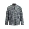 Camisa base simple básica de moda retro estilo japonés Rumeng para hombres y mujeres, chaqueta casual holgada de cuello henley de otoño