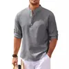 En Stock 2026 Camisas Europeas y Americanas para Hombre Manga Larga Cuello Alto Botones Piña Manga Corta Cuadros Tops Casuales para Hombre