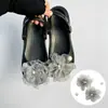 Accesorios para zapatos tipo ballet perforados DIY, accesorios de perlas y pedrería, hebillas de zapato desmontables de alta gama y decoraciones para la superficie del zapato